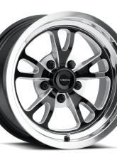 Vision 149 Patriot Wheel 15x10 5x4.5 25mm Gloss Black Milled Spoke Polished Lip                                     - 149-5165BMPL25 - Image 4