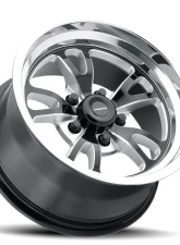 Vision 149 Patriot Wheel 15x10 5x4.5 25mm Gloss Black Milled Spoke Polished Lip                                     - 149-5165BMPL25 - Image 2