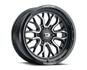 Vision 402 Riot Wheel 18x9 5x150 12mm Gloss Black Machined Face
