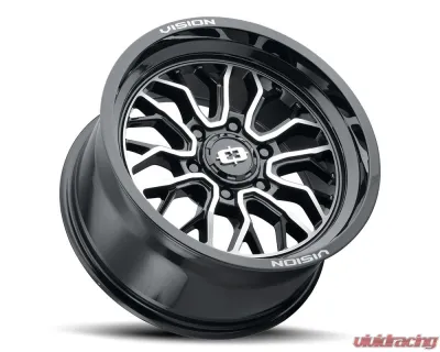 Vision 402 Riot Wheel 18x9 5x150 12mm Gloss Black Machined Face - 402-8950GBMF12