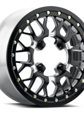 Vision 346BL Storm (Forged) Wheel 15x7 4x136 38mm Gloss Black Milled Spoke                                     - 346BL157136BMS54 - Image 3
