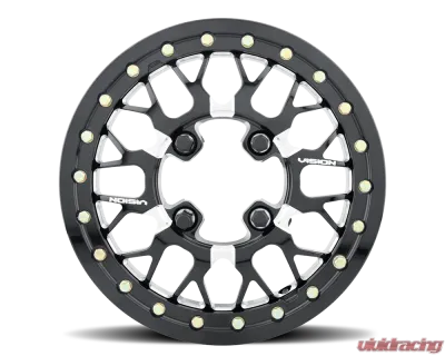 Vision 346BL Storm (Forged) Wheel 15x7 4x136 38mm Gloss Black Milled Spoke - 346BL157136BMS54