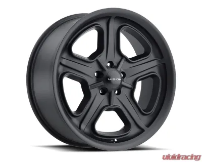Vision 147 Daytona Wheel 15x7 5x4.5 -7mm Satin Black - 147-5765SB-7