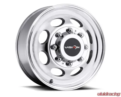 Vision 181NR Hauler Dually Wheel 19.5x6.75 8x6.5 102mm Machined - 181Z9681MF116NR