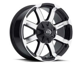 Vision 413 Valor Wheel 15x7.5 5x4.5|5x5 -12mm Gloss Black Machined Face