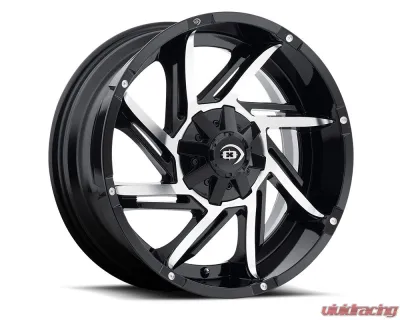 Vision 422 Prowler Wheel 20x12 8x180 -51mm Gloss Black Machined Face - 422Z20287GBMF-51