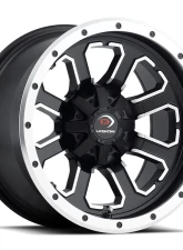 Vision 548 Commander Wheel 14x8 4x136 -10mm Matte Black Machined Face                                     - 548-148136MBMF4 - Image 2