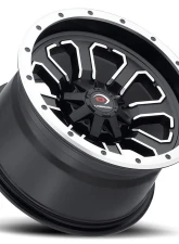 Vision 548 Commander Wheel 14x8 4x136 -10mm Matte Black Machined Face                                     - 548-148136MBMF4 - Image 2
