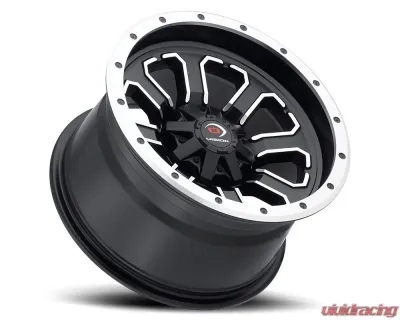 Vision 548 Commander Wheel 14x8 4x136 -10mm Matte Black Machined Face - 548-148136MBMF4