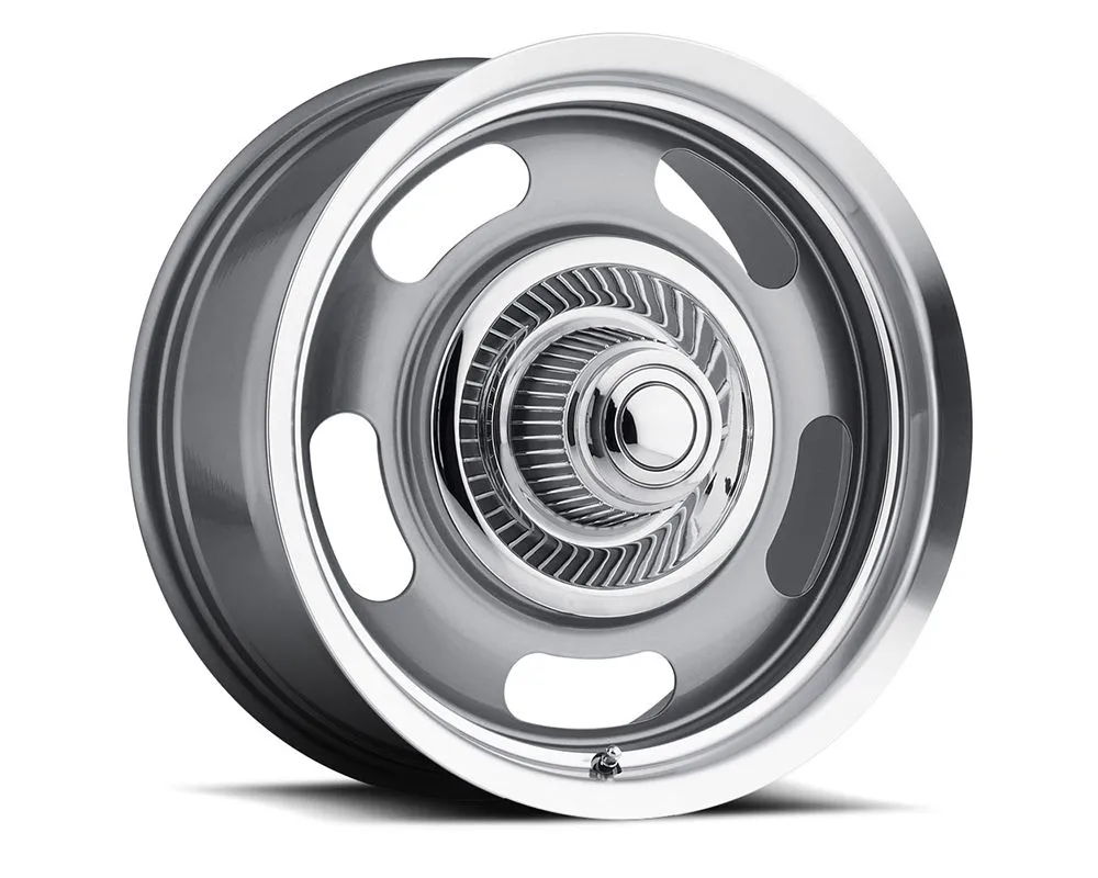 Vision 55 Rally Alumunum Wheel 18x8.50 5x4.5 | 5x4.75 -6mm Gunmetal Machined Lip - 55-8804GMML-6