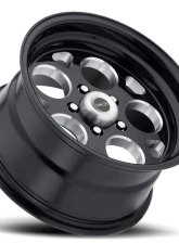 Vision 561 Sport Mag Wheel 15x4 5x4.5 -19mm Gloss Black with Milled Windows                                     - 561-5465B-19 - Image 2