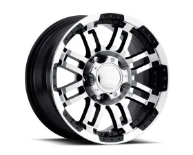 Vision 375 Warrior  Wheel 13x4.50 5x4.5 0mm Gloss Black Machined Face