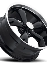 Vision 142 Legend 5 Wheel 17x7 5x4.75 0mm Gloss Black Machined Lip                                     - 142-7761GB0 - Image 2