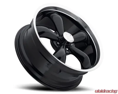 Vision 142 Legend 5 Wheel 17x7 5x4.75 0mm Gloss Black Machined Lip - 142-7761GB0