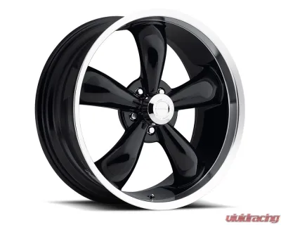 Vision 142 Legend 5 Wheel 17x7 5x4.75 0mm Gloss Black Machined Lip - 142-7761GB0