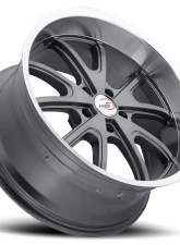 Vision 143 Torque Wheel 20x8.50 5x4.5 -6mm Gunmetal Machined Lip                                     - 143-2865GMML-6 - Image 3