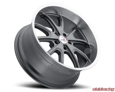 Vision 143 Torque Wheel 20x8.50 5x4.5 -6mm Gunmetal Machined Lip - 143-2865GMML-6
