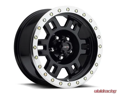 Vision 398 Manx Wheel 18x9 6x135 18mm Gloss Black Machined Lip - 398-8936GBML18