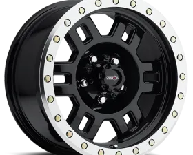 Vision 398 Manx Wheel 15x8 5x5 -19mm Gloss Black Machined Lip