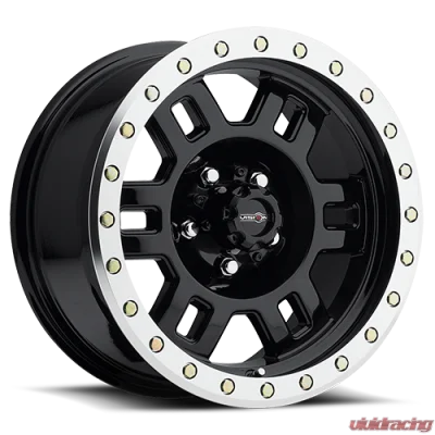 Vision Wheels 398 Manx Gloss Black Machined Lip Wheel 15x8 5x127 | 5x5 -19mm - 398-5873GBML-19