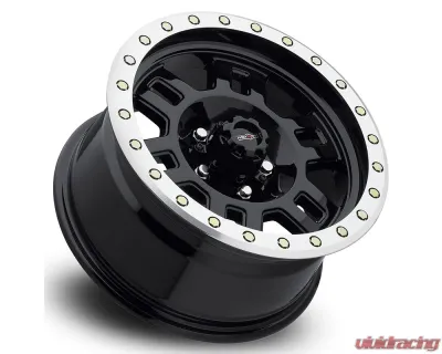 Vision 398 Manx Wheel 18x9 6x135 18mm Gloss Black Machined Lip - 398-8936GBML18
