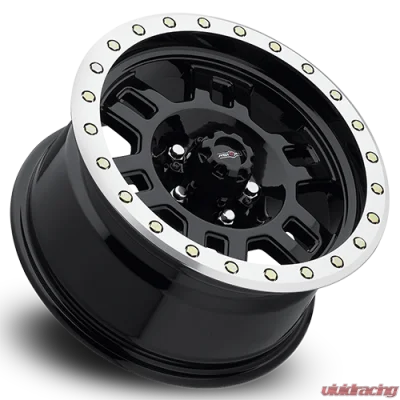 Vision Wheels 398 Manx Gloss Black Machined Lip Wheel 15x8 5x127 | 5x5 -19mm - 398-5873GBML-19