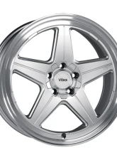 Voxx Wheels Nesso 18x8.5 5x112 | 5x120 42mm Silver With Machined Lip                                     - NES 885-5003-42 SML - Image 2