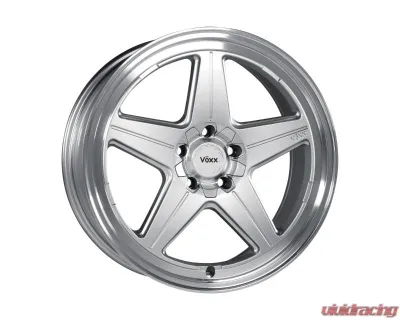 Voxx Wheels Nesso 18x8.5 5x112 | 5x120 42mm Silver With Machined Lip - NES 885-5003-42 SML