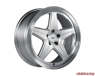 Voxx Wheels Nesso 18x8.5 5x112 | 5x120 42mm Silver With Machined Lip - NES 885-5003-42 SML