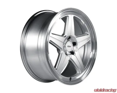 Voxx Wheels Nesso 18x8.5 5x112 | 5x120 42mm Silver With Machined Lip - NES 885-5003-42 SML