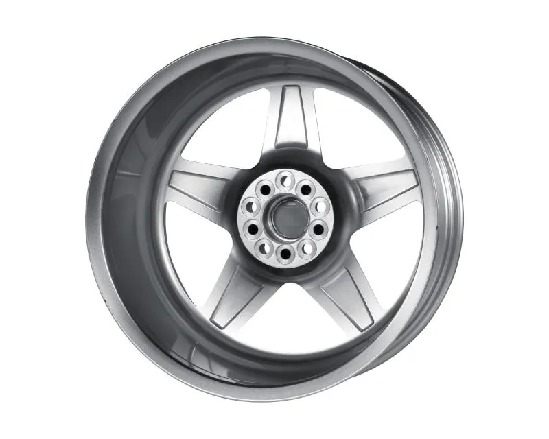 Voxx Nesso 18x8.5 Wheels 5x108 | 5x114.3 Silver Machined Lip