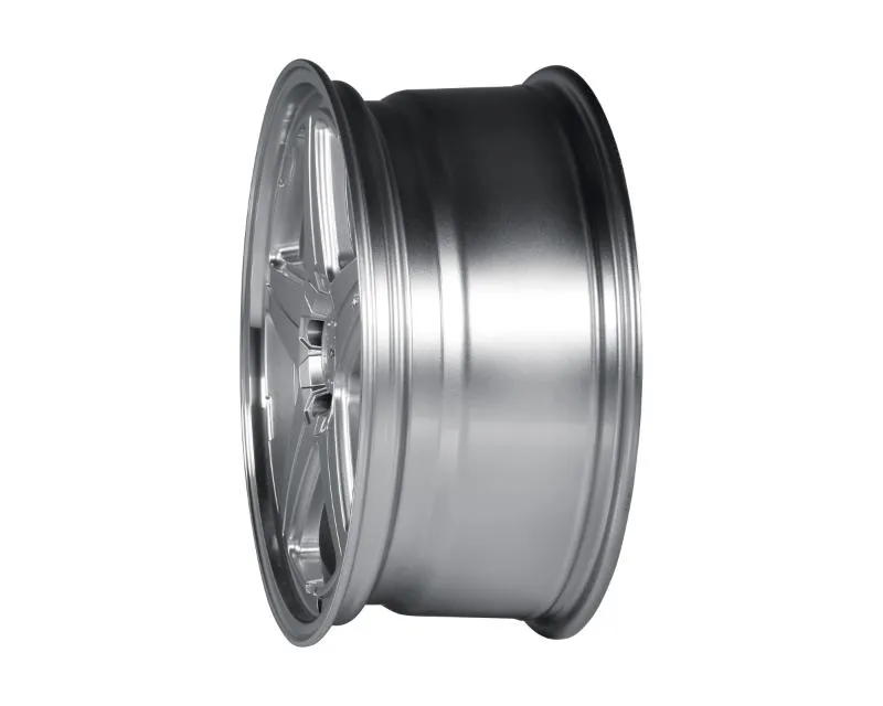 Voxx Nesso 18x8.5 Wheels 5x108 | 5x114.3 Silver Machined Lip
