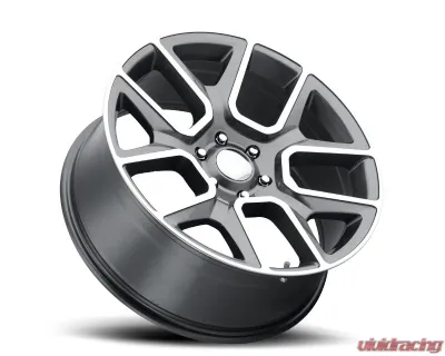 Voxx Wheels Replica RAM 1500 22x9 6x139.7 18mm Gunmetal Machined Face - DRM 229-6139-18 GMF