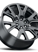 Voxx Wheels Replica SEZ 22x9 6x139.7 31mm Gloss Black Milled                                     - SEZ 229-6139-31 GBM - Image 2