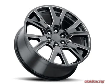 Voxx Wheels Replica SEZ 22x9 6x139.7 31mm Gloss Black Milled - SEZ 229-6139-31 GBM