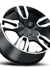 Voxx Wheels Replica RST 22x9 6x139.7 24mm Gloss Black Machined Face                                     - RST 229-6139-24 GBM - Image 2