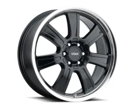 Voxx Wheels Turin 18x8.5 6x132 | 6x139.7 39mm Gloss Black Machined Lip
