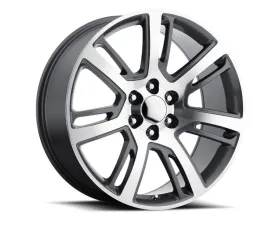 Voxx Wheels Replica Escalade Platinum 22x9 6x139.7 31mm Grey Machined Face with Chrome Cap