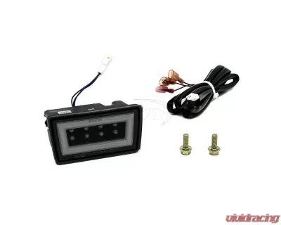 SMY F1 V3 Hyper-Flash Rear Brake Light (RBL) Double Smoked w/ DRL White Light Bar Subaru WRX | STI 2011-2014 - SMY-F1V3-SM2WH-GR