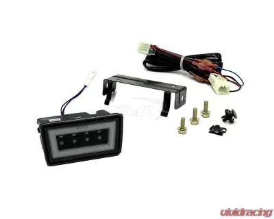 SMY F1 V3 Hyper-Flash Rear Brake Light (RBL) Double Smoked w/ DRL White Light Bar Subaru WRX | STI 2015-2021 - SMY-F1V3-SM2WH-VA