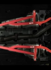 SMY Performance Center Floor Power Brace Kit Wrinkle Black Subaru WRX | STI 2008-2021                                     - SMY-SUSBK-MIDDLE - Image 4