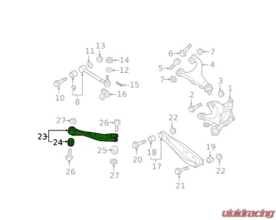 SMY Performance Stealth Heavy Duty Trailing Arms Adjustable Subaru 2022-2025 - SMY-SUS-TRLVB