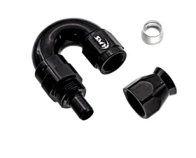 SMY Performance Reusable PTFE Forged Full Flow Hose End 180 Degree 6an