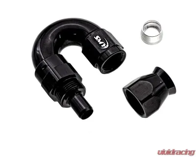 SMY Performance Reusable PTFE Forged Full Flow Hose End 180 Degree 6an - SMY-X8360618