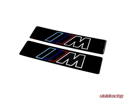 SMY Performance WeatherTech Mats Pair Gel BMW M Emblems - SMY-WTEMB-M