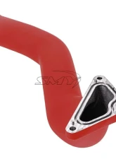 SMY Performance Godzilla Cast Aluminum Top Mount Red Intercooler Pipe Subaru 2019-2025                                     - SMY-GDZ-VBAL-RD - Image 3