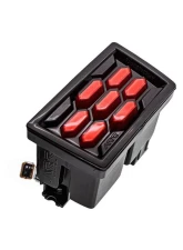 SMY Performance Honeycomb Rear 4th Brake Light - Red Subaru WRX | STI 2015-2021                                     - SMY-HC-VARD - Image 3