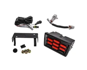 SMY Performance Honeycomb Rear 4th Brake Light - Red Subaru WRX VB 2022-2025