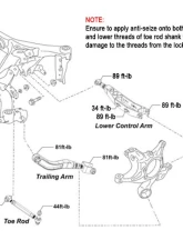 SMY Performance Stealth Heavy Duty Trailing Arms Adjustable Subaru 2022-2025                                     - SMY-SUS-TRLVB - Image 7
