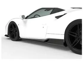 1016 Industries Aero Side Skirts Carbon Fiber Ferrari F8 Tributo 2020-2021